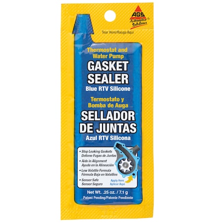 Thermostat Gasket Sealer, Blue RTV, 7.43 ML 100/Box